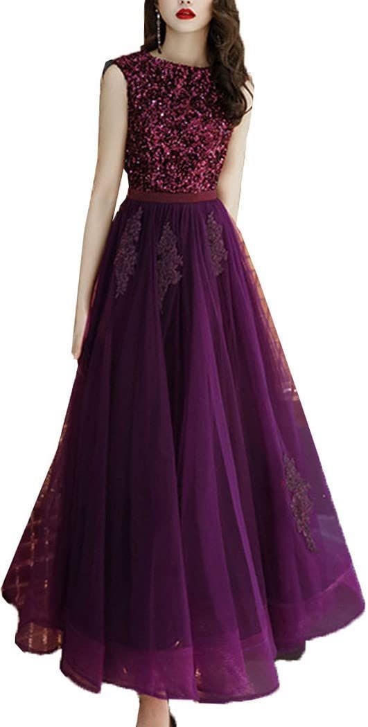 ノースリーブ ドレス ブライドメイドドレス ウエディングドレス ワンピース 刺繍 チュール ロングドレス 花柄 マキシ スパンコール イブニングドレス 花嫁 レース パーティードレス 結婚式 フォーマル 披露宴 JINPIN レディース 発表会