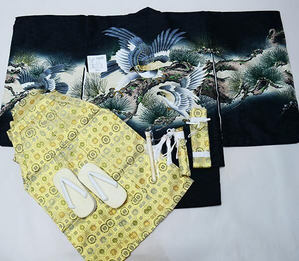 アンティーク 逸品 七五三 三歳 着物 被布 小物一式 セット 縮緬 正絹 群青 アンティーク 逸品 七五三 三歳 着物 被布 小物一式 セット 縮緬 正絹