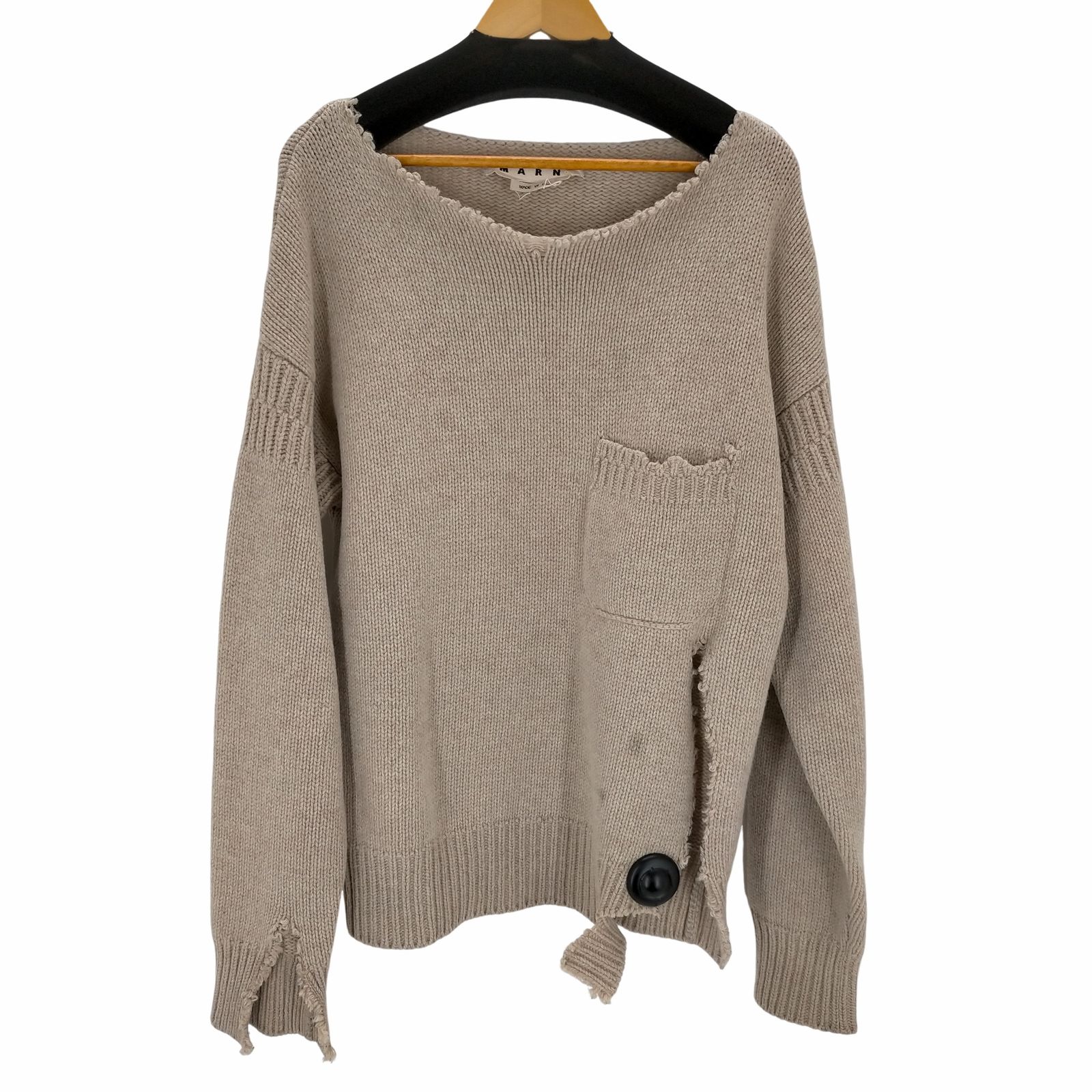 MARNI 20AW ダメージニット マルニ MARNI 20AW ダメージ加工 ウールニット メンズ JPN：48 - メルカリ