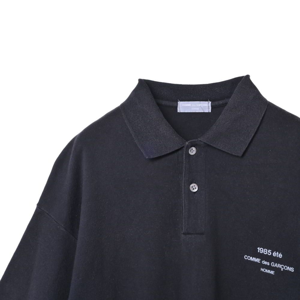 年末のプロモーション特価！ COMME des ポロシャツ ロゴプリント 田中オム HOMME GARCONS トップス