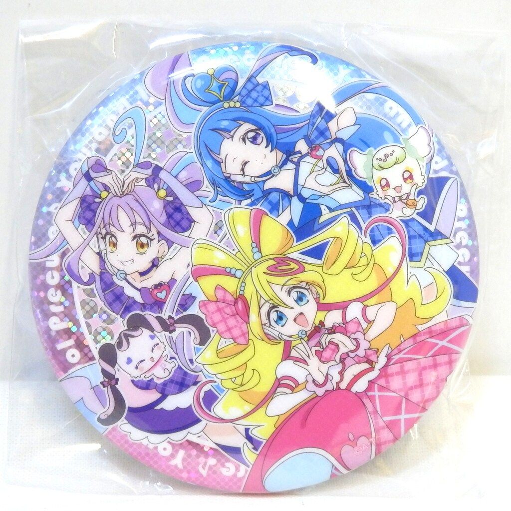 フルタ キミとアイドルプリキュア bigホログラム缶バッジ 周邊】 フルタ製菓 プリキュアBIGホログラム缶バッジ