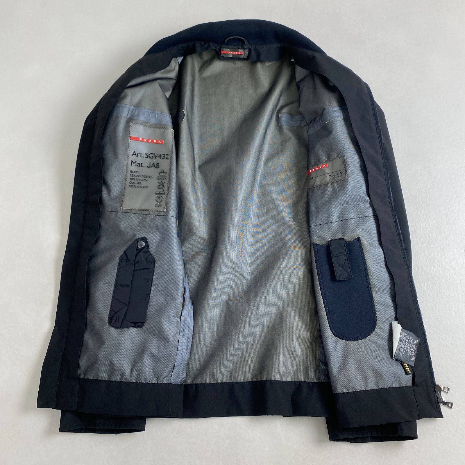 プラダ ナイロンジャケット ゴアテックス ブラック 52 XL相当 PRADA 