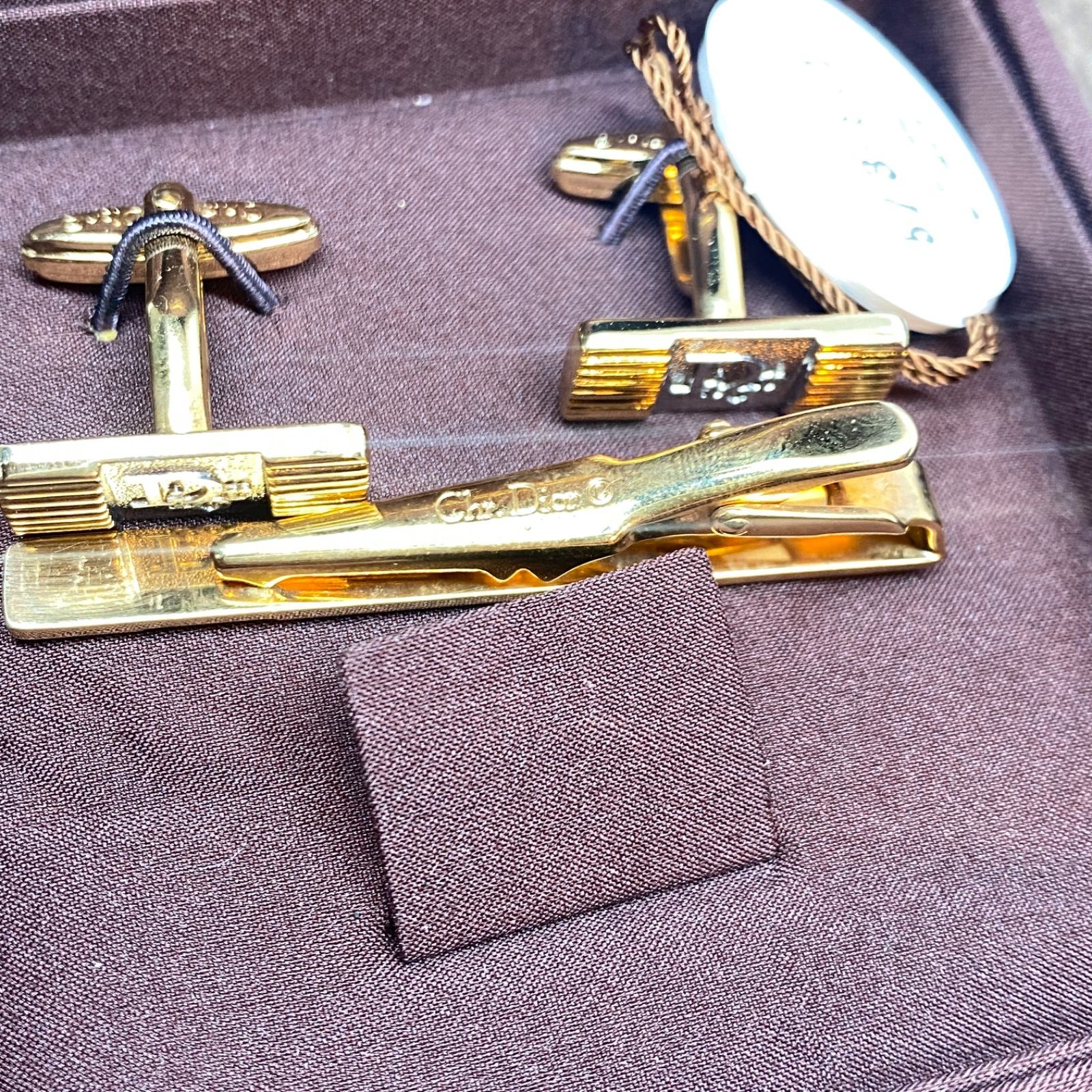 クリスチャンディオール　カフリンクス　カフス　ネクタイピン　セット　超希少 Christian Dior クリスチャンディオール カフス ネクタイ