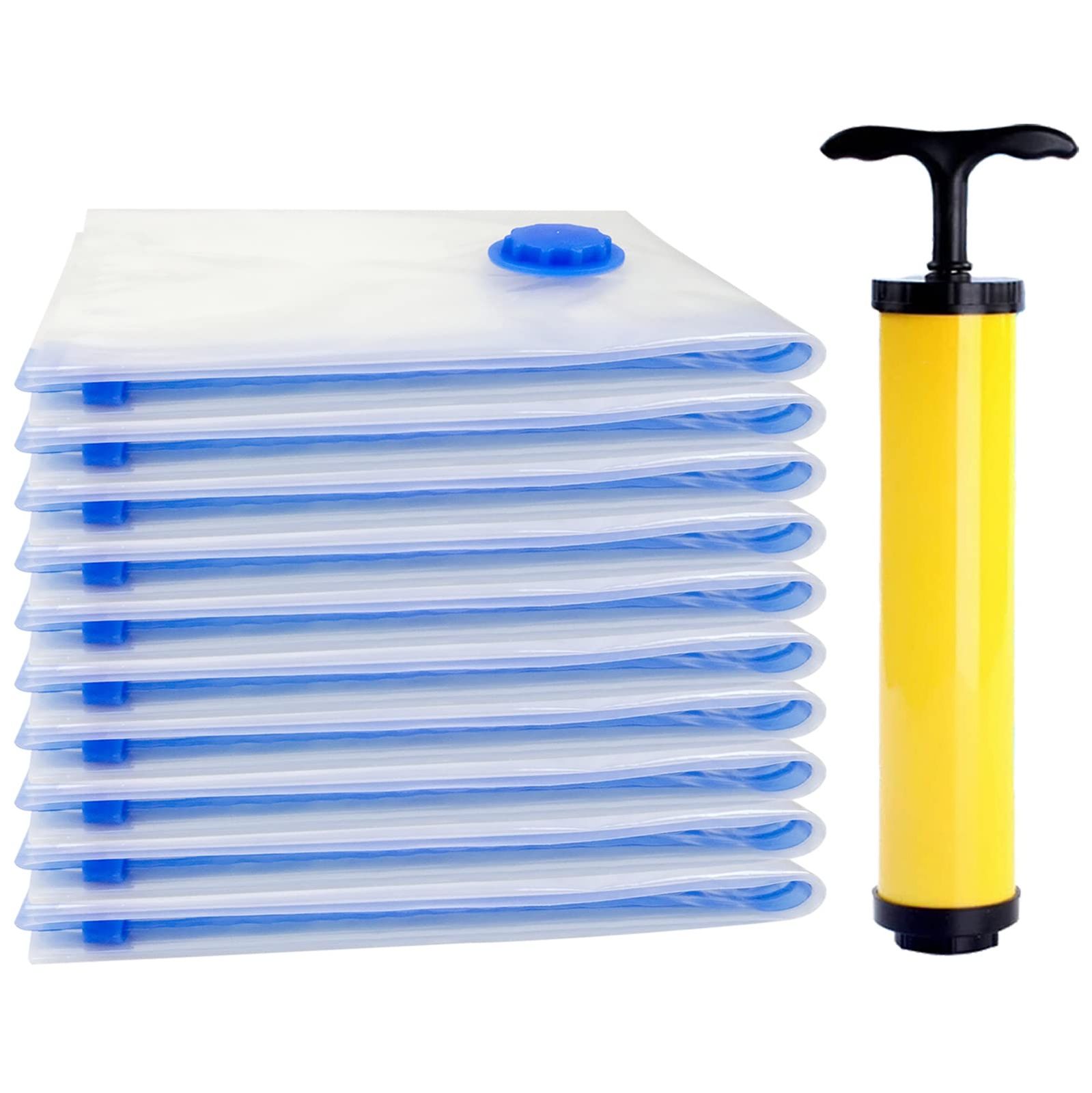 新着商品 YBB 衣類圧縮袋 引越し用真空圧縮袋 布団収納袋 自動ロック式バルブ 旅行 出張 あっしゅく袋 スライダー付き袋 トラベルポーチ 防塵防湿 厚くする 耐久性あり 収納バッグ 真空パック 密封袋 手動ポンプ付き 旅行用品 10枚 40 60CM