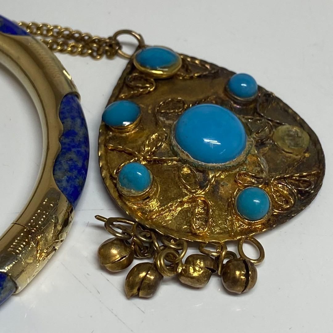 ネックレス ラピスバングル