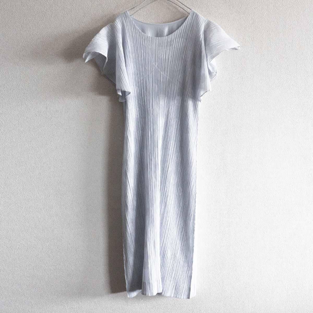 美品】 PLEATS PLEASE【ドット柄 プリーツ ロング ワンピース