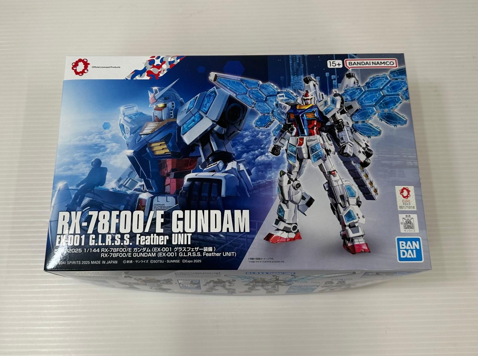 RX-78F00/E ガンダム (グラスフェザー装備) 万博ガンダム 未組立2個 ハッピー】未完成品 ガンプラ RX-78F00 Eガンダムグラスフェザー