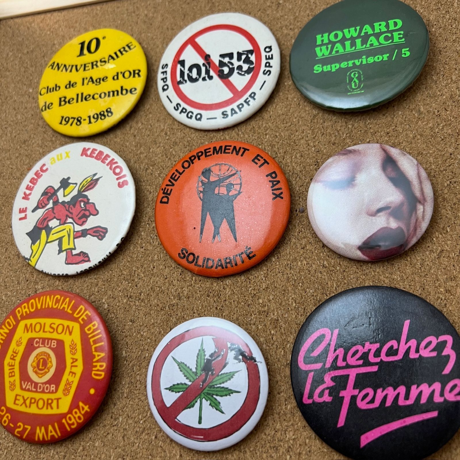 ビンテージ 缶バッジ セクシー 大麻 アンティーク 50s ~ 60s 70s