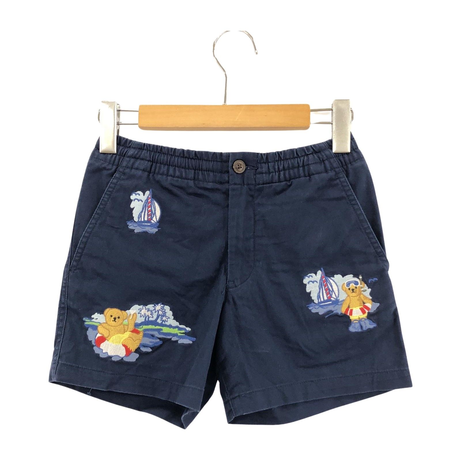 POLO RALPH LAUREN ポロ ラルフローレン アップリケショートパンツ size8/ネイビー キッズ - メルカリ