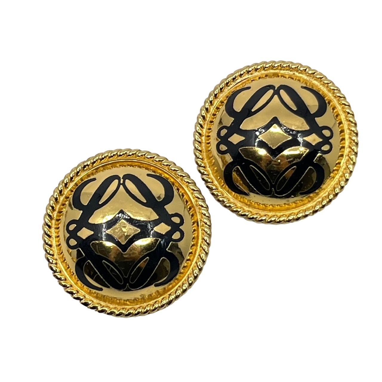 LOEWE(ロエベ) vintage anagram logo gold earrings/ヴィンテージ