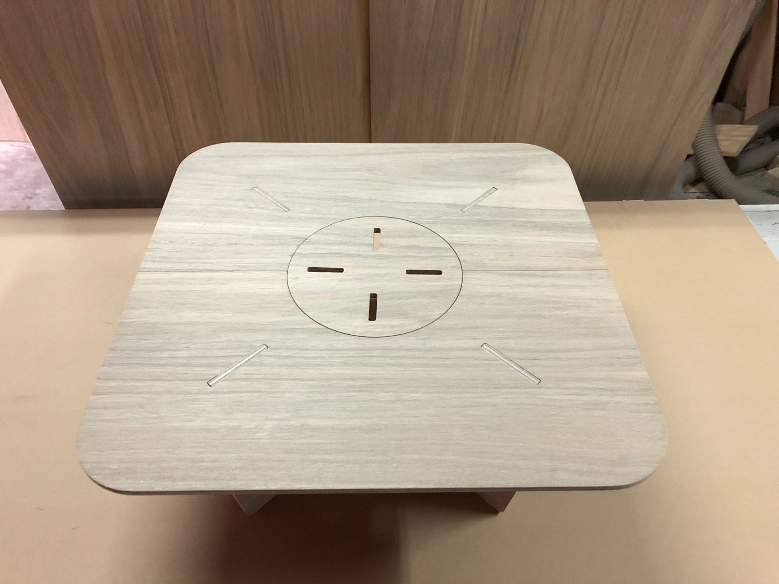 七輪テーブル　イカスミ塗装 七輪テーブル イカスミ塗装品 - メルカリ