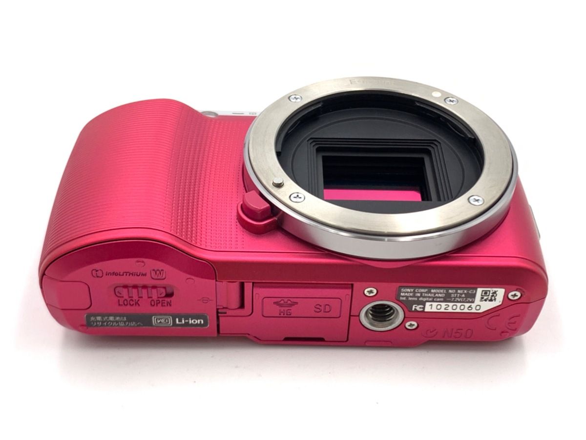  並品 ソニー α NEX C 3 ボディ ピンク ミラーレス一眼 デジタルカメラ