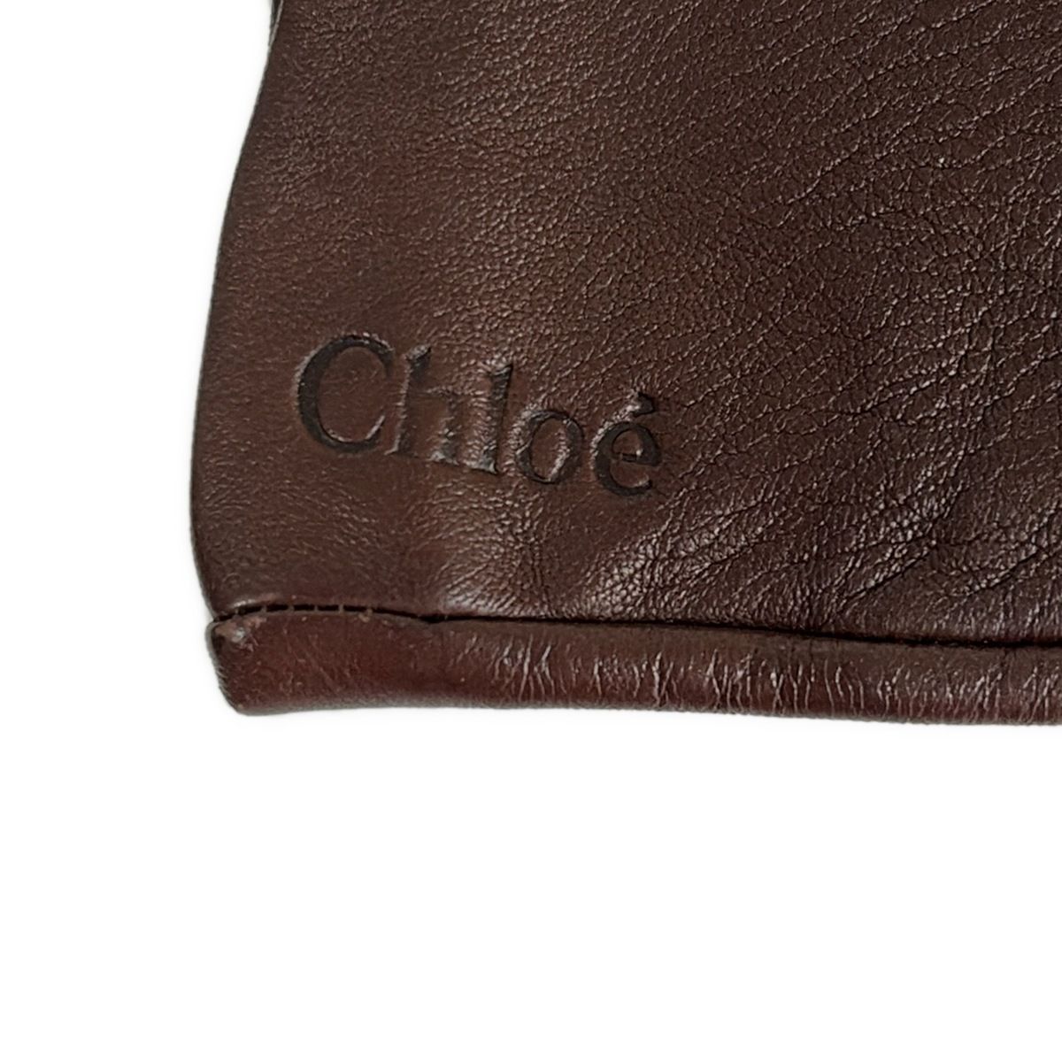 Chloe(クロエ) 手袋 レディース - ダークブラウン レザー - メルカリ
