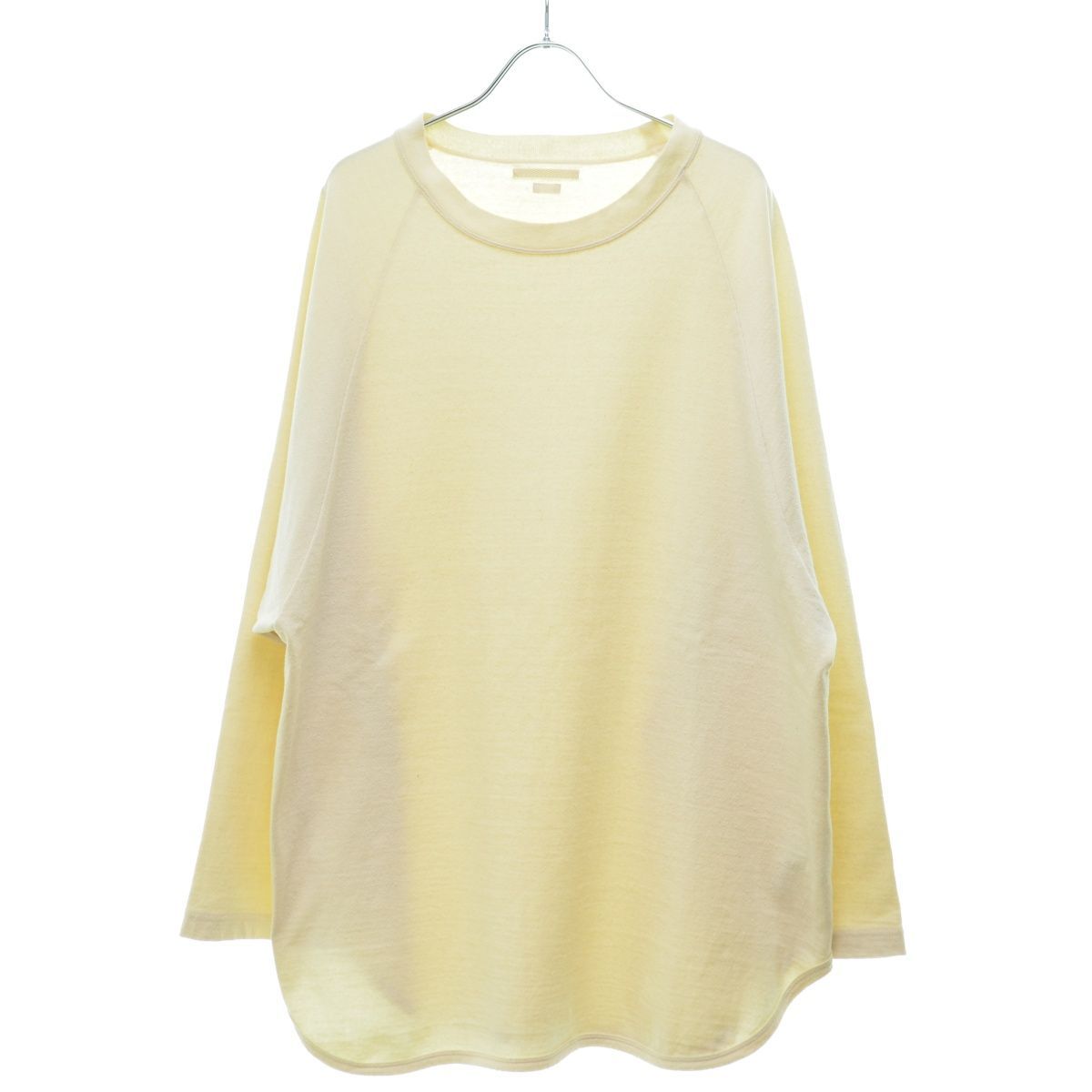 3【blurhms / ブラームス】BHS22F032 SILK COTTON NEP BASEBALL RAGLAN 