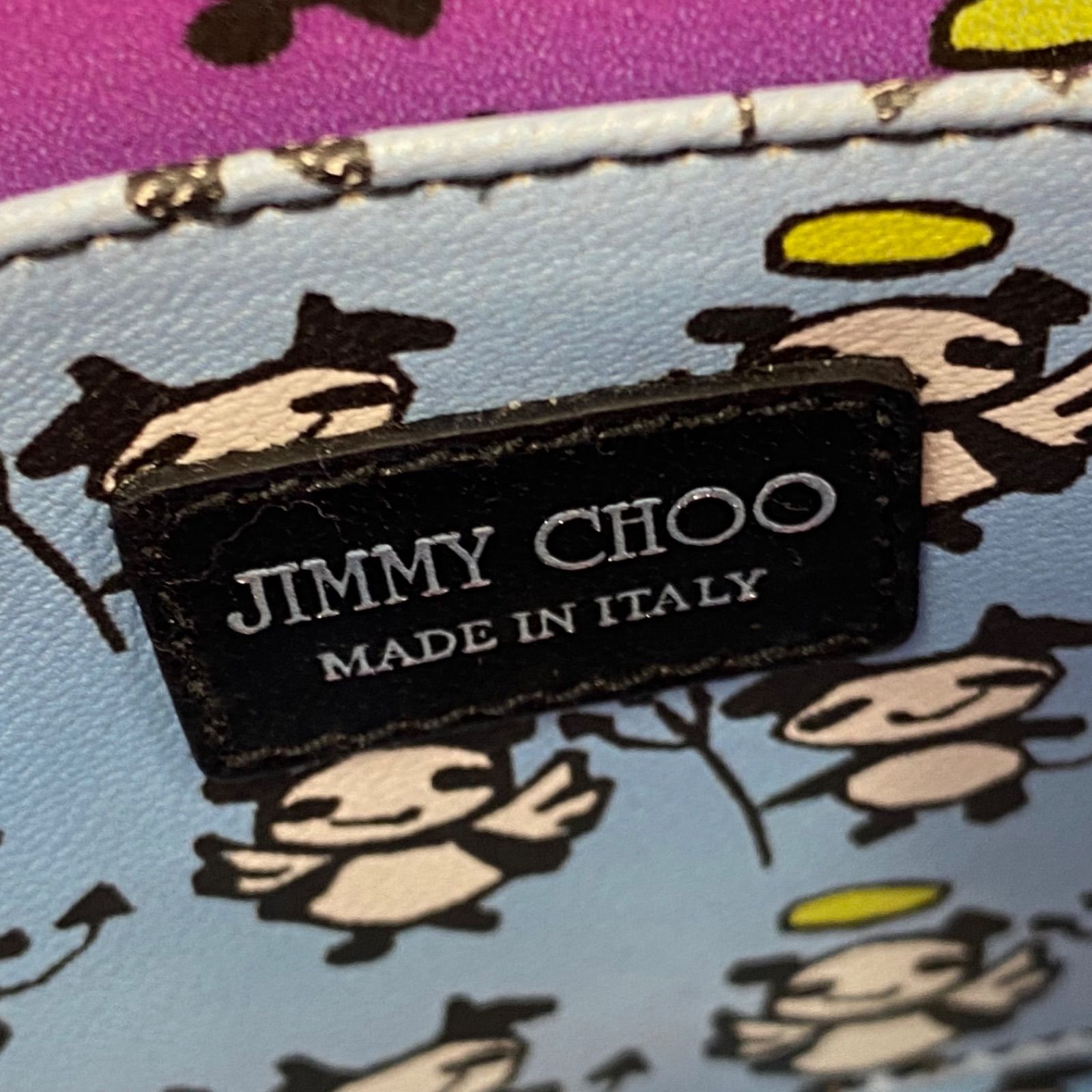 ジミーチュウ JIMMY CHOO アクリル ゼブラ キャンディ クラッチバッグ 