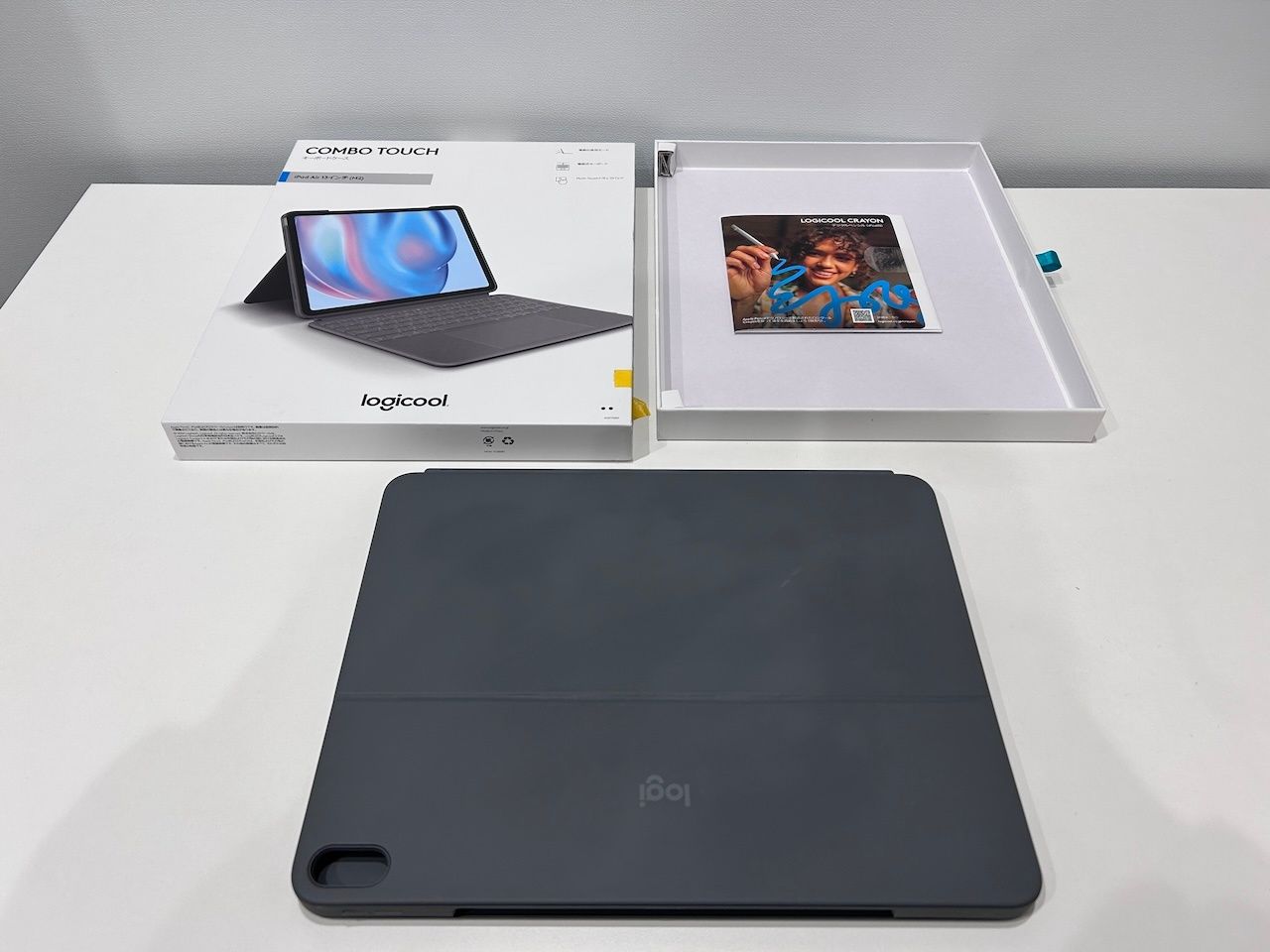 Logicool ロジクール Combo Touch iPad air 13インチ M2 iK1277GRA キーボード付きケース オックスフォードグレー