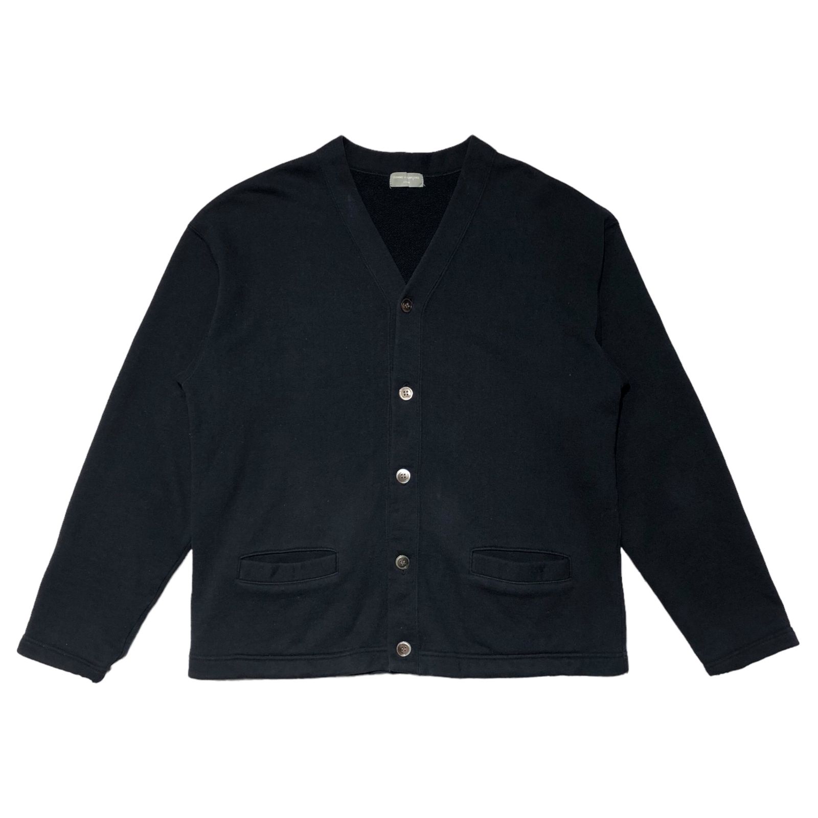 田中オムコムデギャルソンオムバッグロゴスウェットカーディガン