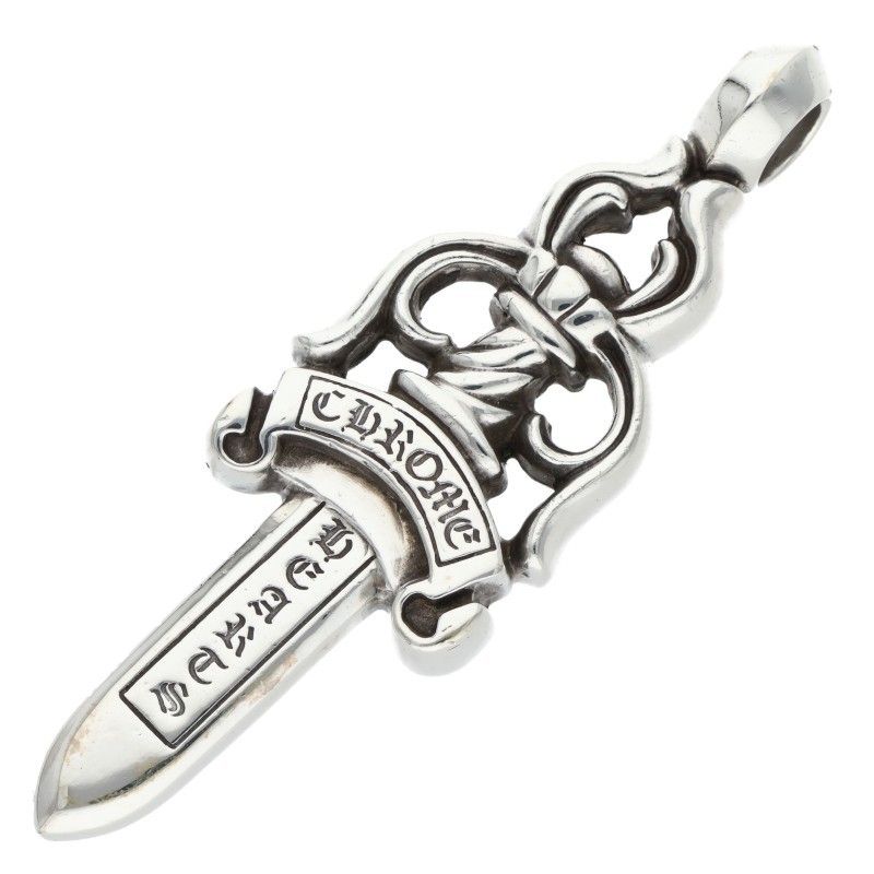 クロムハーツ LARGE DAGGER ラージダガー ペンダント シルバーネックレストップ メンズ