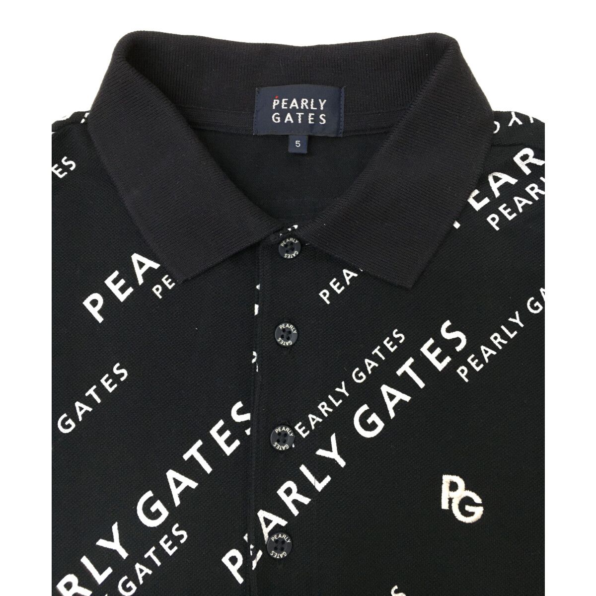 未使用品 メンズ パーリーゲイツ PEARLY GATES 半袖ポロシャツ 5(L