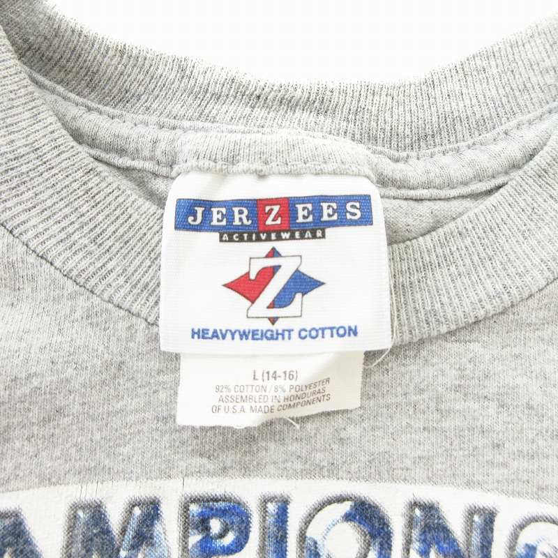 ジャージーズ JERZEES 90s 00s 美品 Tシャツ カットソー ドラッグレース NHRA 半袖 L グレー /AE レディース ジャージーズ JERZEES 90s 00s 美品 Tシャツ カットソー