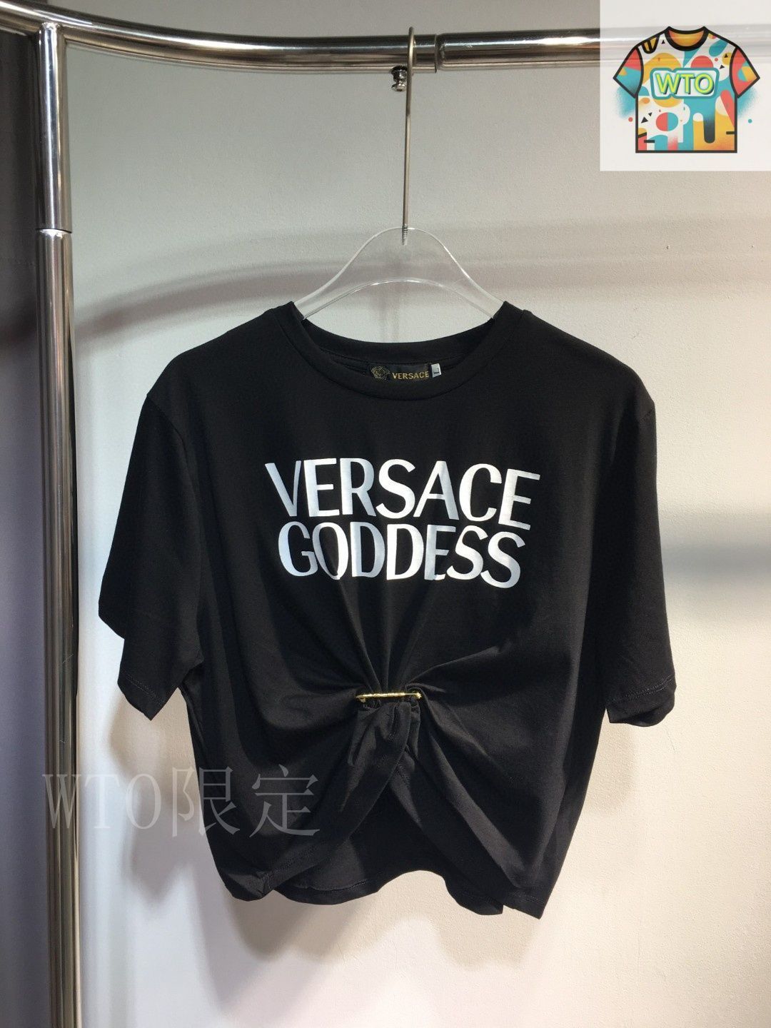 ヴェルサーチ　非売品 楽天市場】極美品 VERSACE ヴェルサーチ 22SS シルク100% 天使