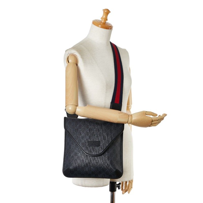 グッチ GGスプリーム シェリーライン 斜め掛け ショルダーバッグ