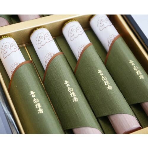 日本香堂 毎日白檀香 塗箱短寸8入 609 KANDAIZUMI_COM