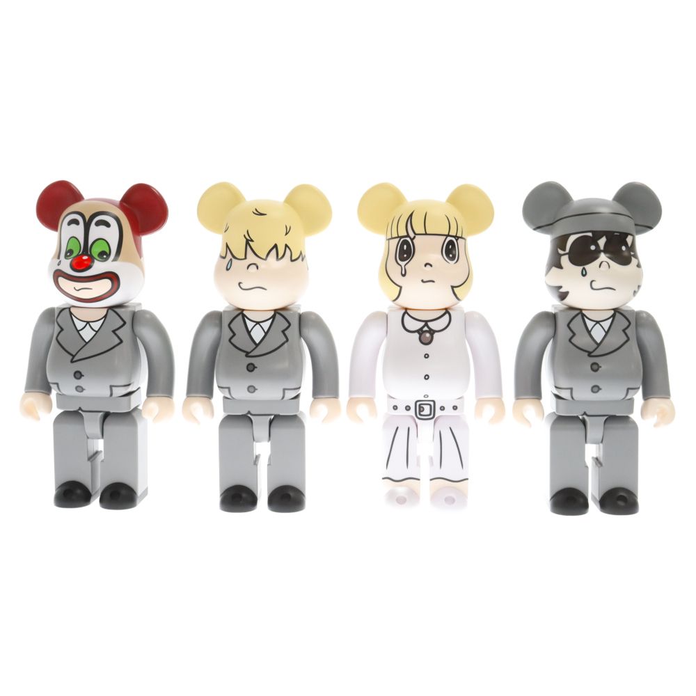 MEDICOM TOY (メディコムトイ) BE@RBRICK SEKAI NO OWARI × eyewater 400%4体セット ベアブリック セカイノオワリ フィギュア グレー/ホワイト