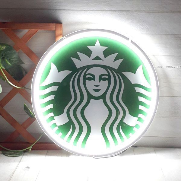 スターバックス コーヒー STARBUCKS】 スタバ ライト 新ロゴ 看板