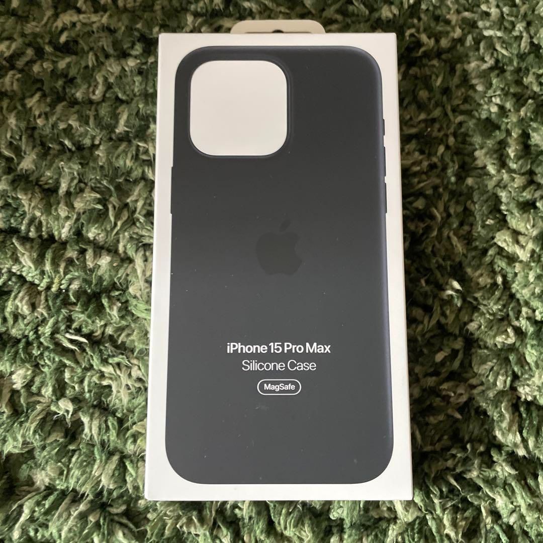 新品 iPhone 15 Pro Max シリコーンケース 純正 ブラック