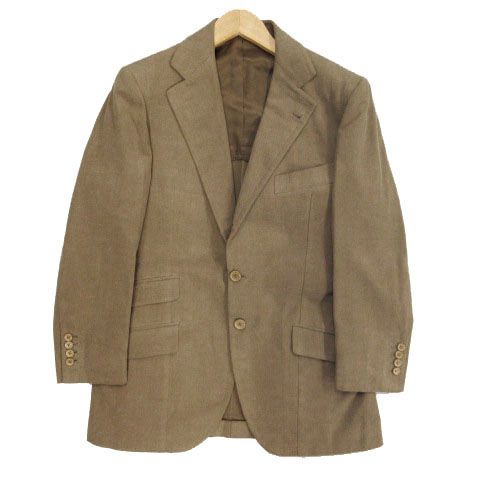 コスタンティーノ COSTANTINO NAPOLI スーツ スリーピース 仕立て ジャケット テーラード シングル 3B 段返り ベスト パンツ ベージュ