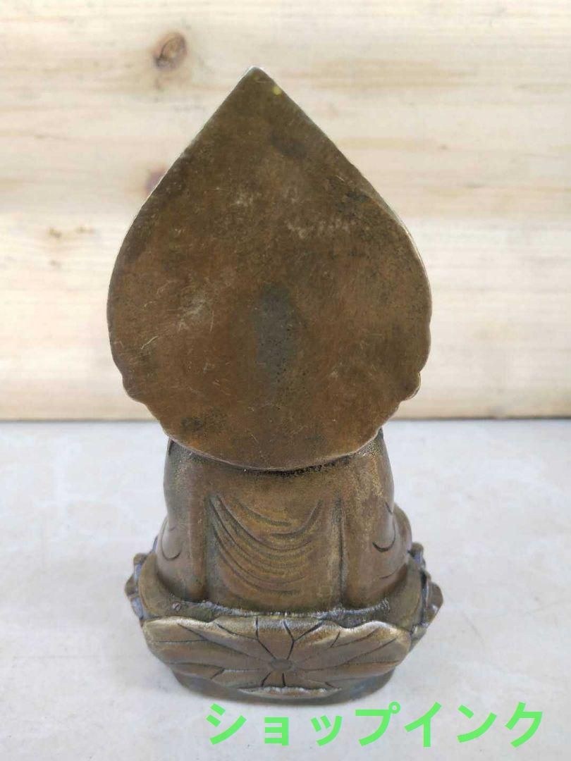 仏教美術  背もたれ坐蓮観音 仏像 銅製  銅器 仏教美術 背もたれ坐蓮観音 仏像 銅製 銅器 - メルカリ