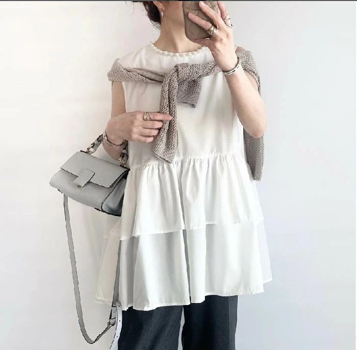 ノースリーブタンクトップ パーティ Design history 春服 ノースリーブタンクトップ パーティ Design history 春服