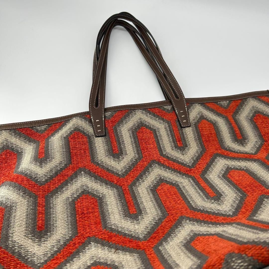 美品✨アヴァケーション イカリ柄 大容量 A4 肩掛け ビッグトートバッグ