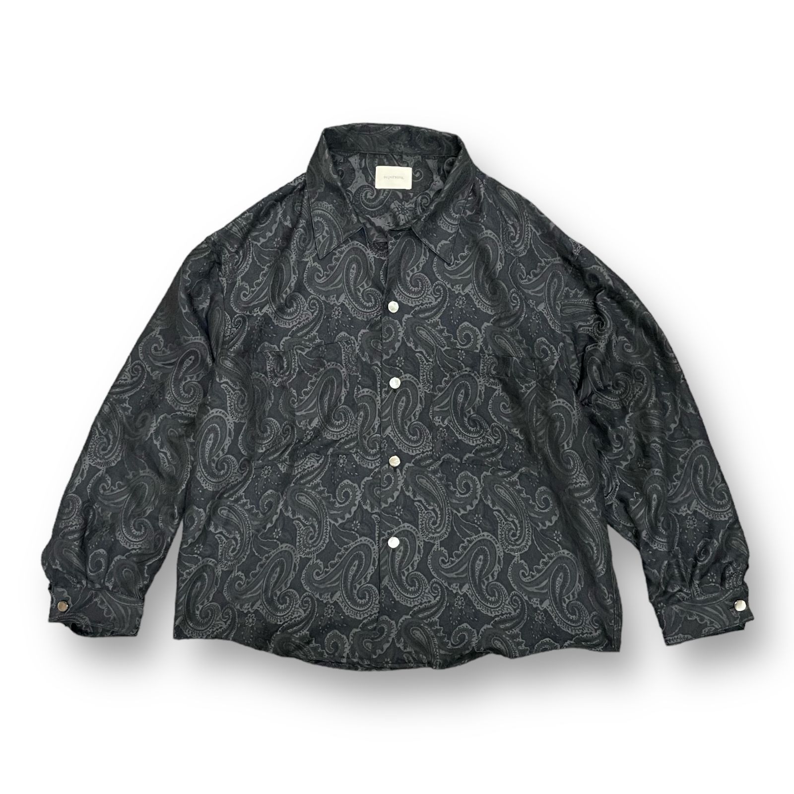 定価29700円 superNova. 23SS Big shirt jacket 弐 - Paisley jacquard