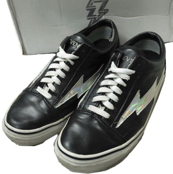 REVENGE x STORM リベンジストーム BLACK PU & 3M Sneakers US9(27cm) ブラック ローカット スニーカー  シューズ g15159 - メルカリ