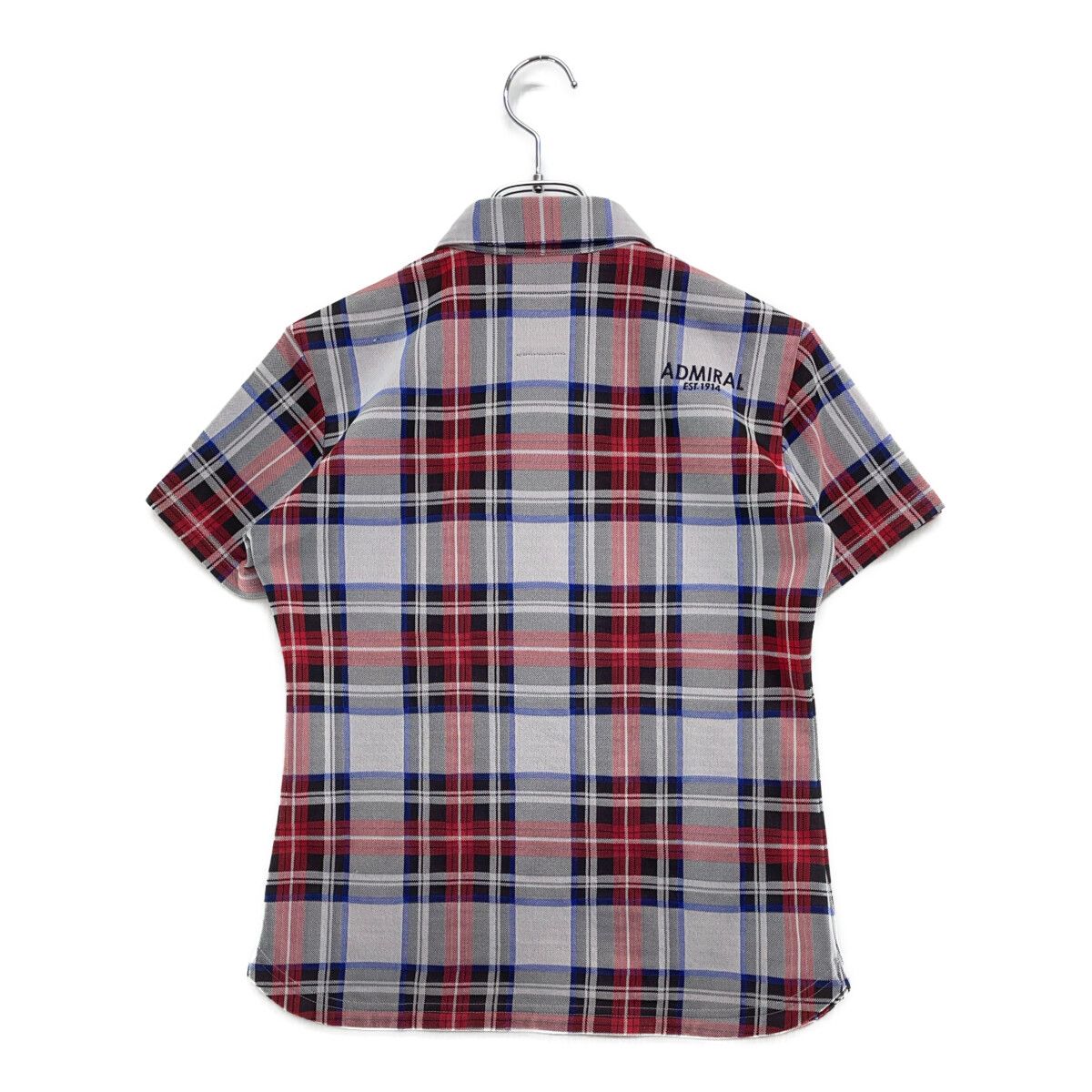 アドミラル admiral チェック柄 ハーフジップシャツ