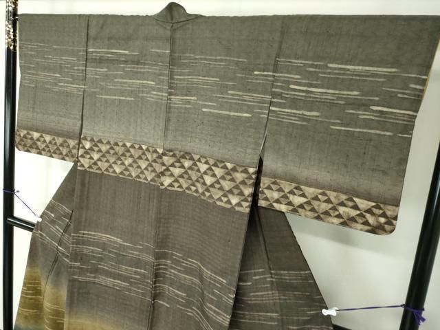 訪問着 未着用 正絹 皇室デザイナー 中村乃武夫作 紬付下訪問着 未使用