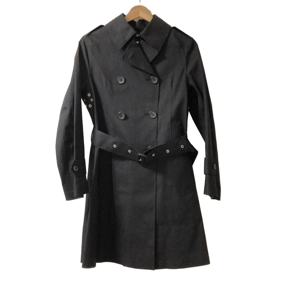 MargaretHowell マーガレットハウエル トレンチコート サイズ1 S レディース - 黒 長袖 MACKINTOSH 春 秋