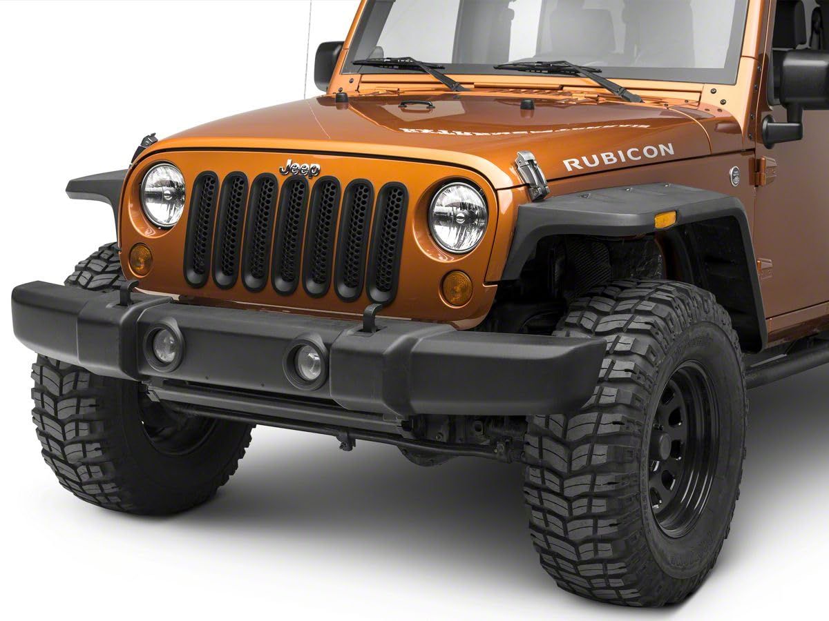 Redrock 4x4 ハニカムグリルインサート;マットブラック 07-18 Jeep