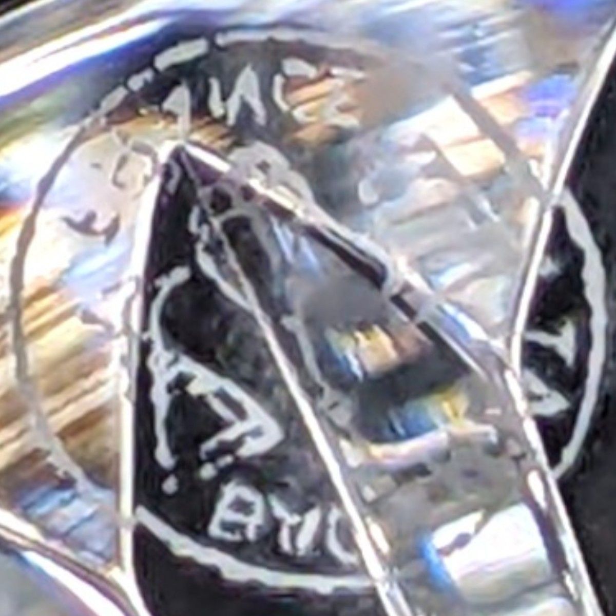 超 アンティークバカラ Baccarat バッキンガム Buckingham グラス スターカットフット 高さ16.2cm バックスタンプ有 712