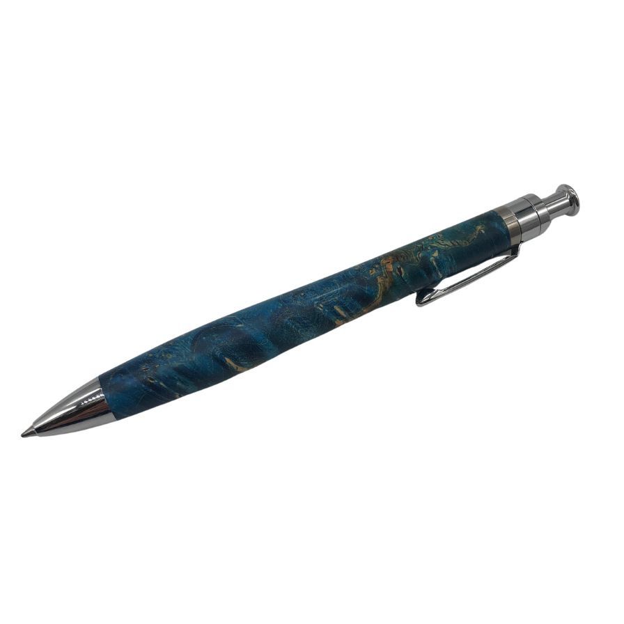 工房楔 ボールペン ルーチェペン 楓こぶ杢 スタビライズドウッド