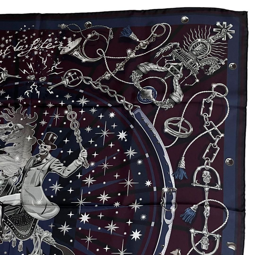 エルメス カレ90 ダブルフェイス《セ・ラ・フェット》 超レア／未使用