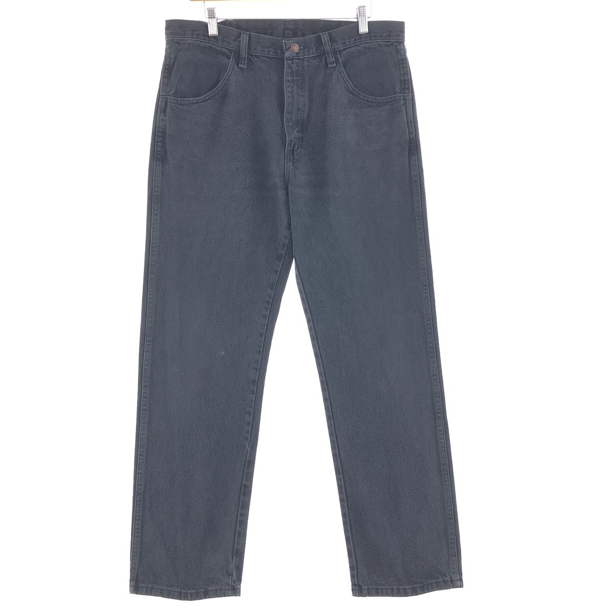古着 RUSTLER ブラックストレートデニムパンツ メンズw35/taa002443