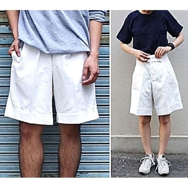 イタリア軍放 グルガ ショーツ パンツ ホワイト 6 （70～74cm） 未使用