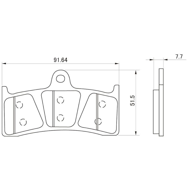 デイトナ(Daytona) バイク用 ブレーキパッド ゴールデンパッドX