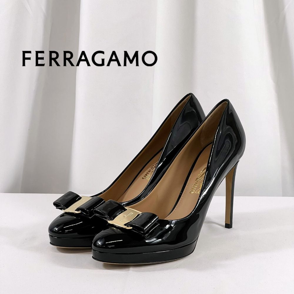 Salvatore Ferragamo ブラック ハイヒール　新品未使用 26.0cm / 26.5cm / 27.0cm / 27.5cm【限定セール】新品・未使用