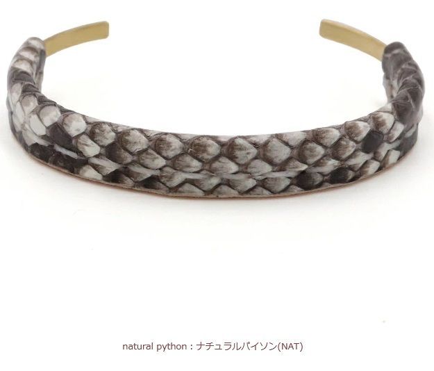 新品Hender Scheme Python Brass Bangle S Hender Scheme(エンダースキーマ) python brass bangle S