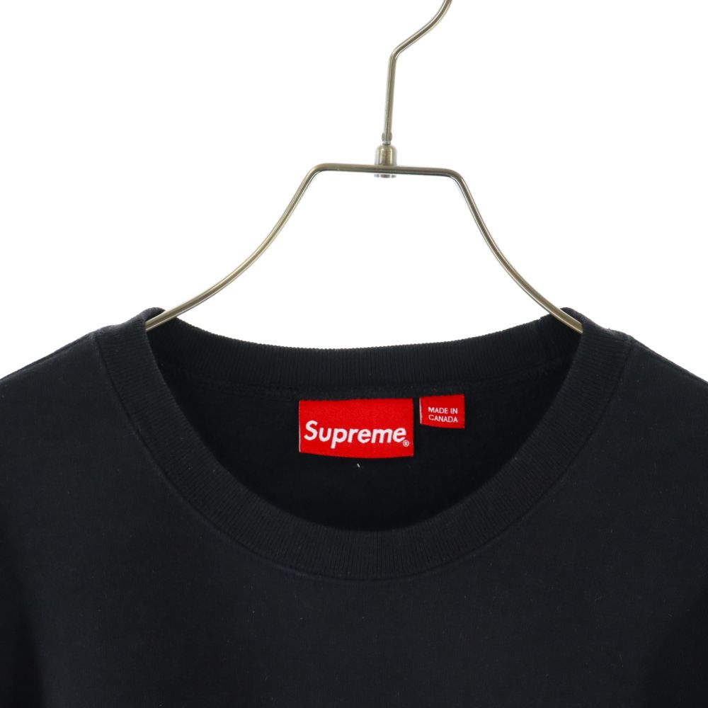 【値下げしました】シュプリーム アンダーライン クルーネック黒M Supreme Underline Crewneck 