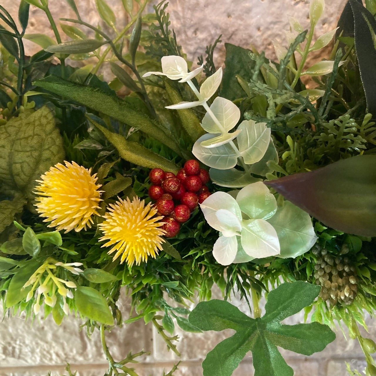 光触媒人工観葉植物ウォールグリーンフェイクフラワー40530